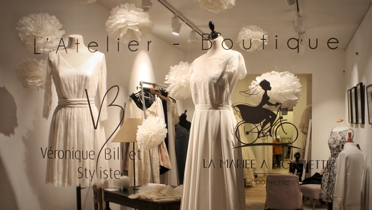 L'Atelier Boutique - Véronique Billiet & La mariée à Bicyclette