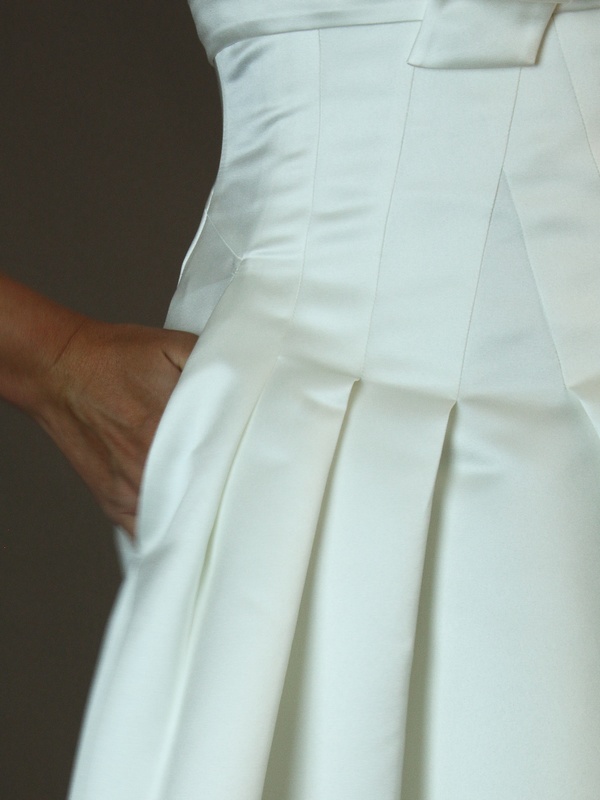 Diem - Jesus Peiro - detail poche - la mariée à Bicyclette - robe de mariée occasion