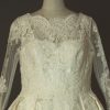 Margaux - Pronovias - detail devant - la mariée à Bicyclette - robe de mariée occasion