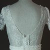 1701-36-007 - Mallarmé - Laure de Sagazan - detail dos - la mariée à Bicyclette - robe de mariée occasion