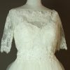 Fadia - Sincerity - La mariee à bicyclette - robe de mariée occasion - detail devant top dentelle